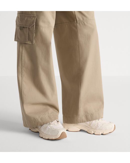 Dior White Christian Chrono Lace-Up Sneakers