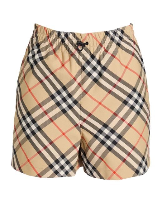 Burberry Natural Printed Shorts
