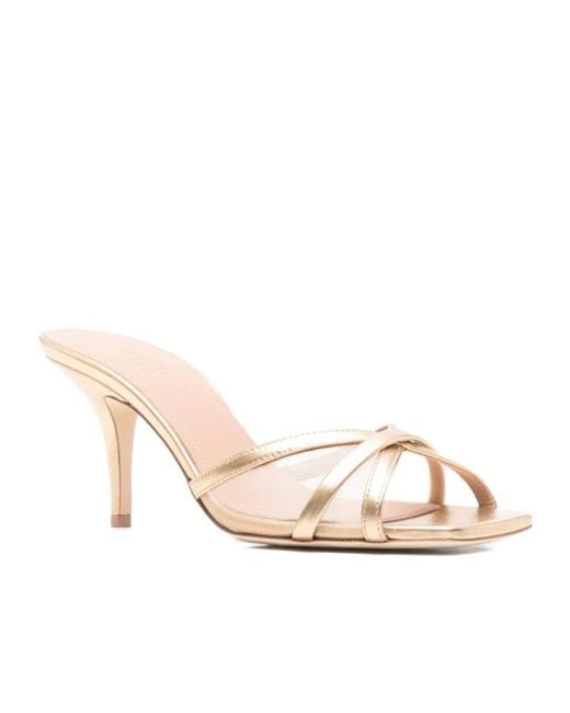 Malone Souliers Natural Criss-Cross Stiletto Pumps 70Mm