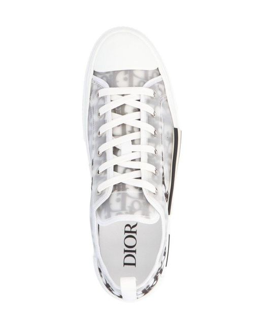 Dior White B23 League Low-Top Sneaker for men