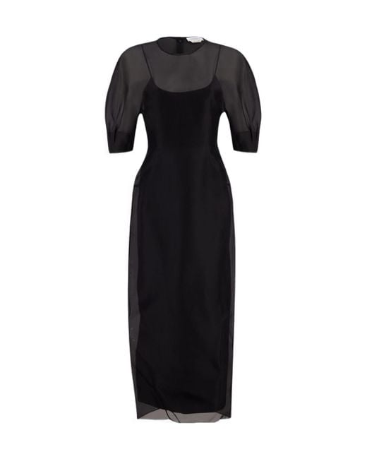 Gabriela Hearst Black Short Sleeve Dress