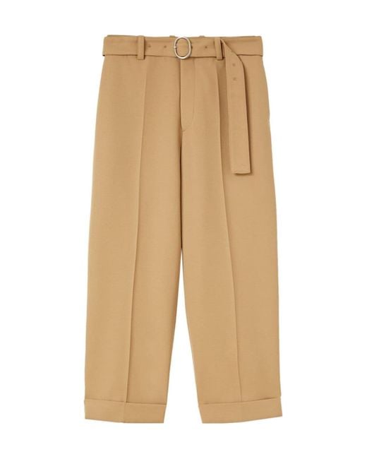 Jil Sander Natural Belted Trousers for men