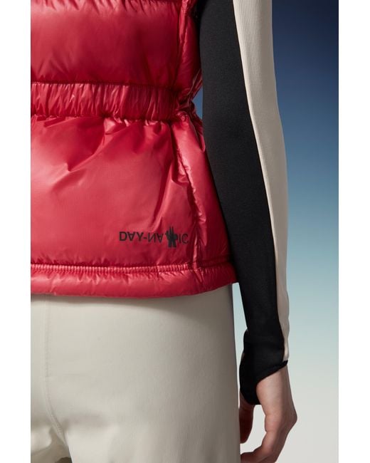 Moncler Red Arolles Down Gilet