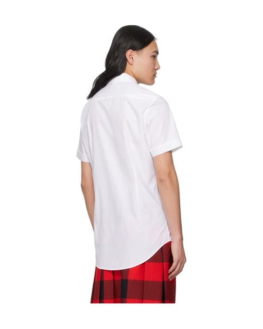 Vivienne Westwood White Logo Short Sleeve Shirt for men