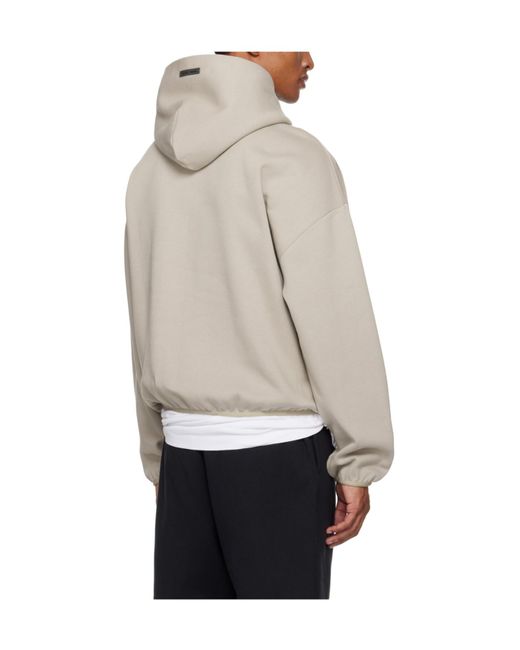 Fear Of God Gray Logo Hoodie for men