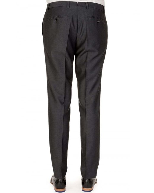 Boss Gray Boss Pressed Crease Tailored Pants for men