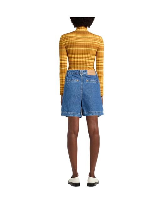 Farm Rio Blue Denim Shorts