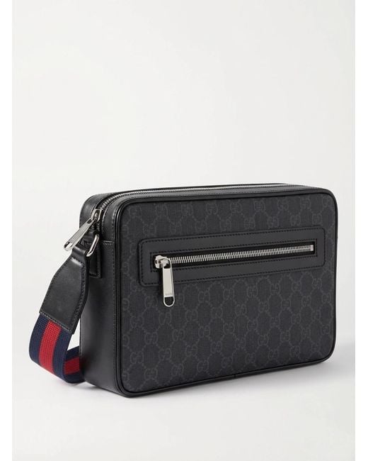 Gucci Black Gg Medium Crossbody Bag for men