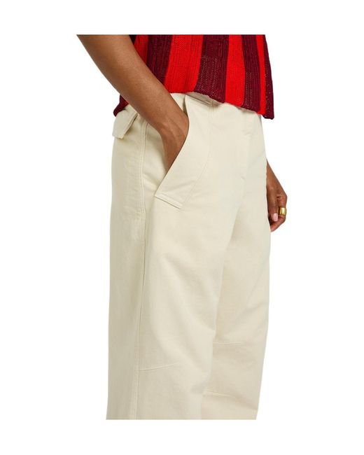 Dries Van Noten Natural Cotton Trousers
