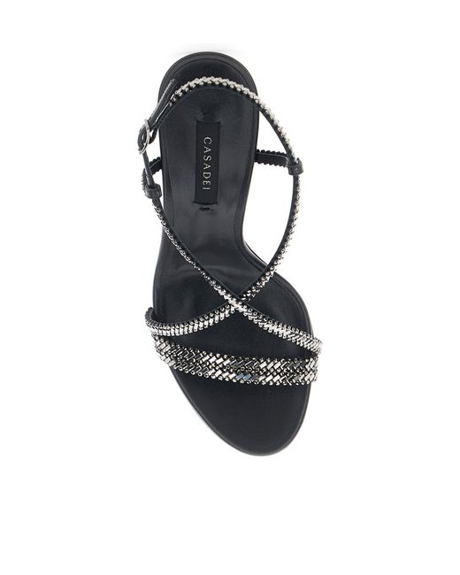 Casadei Metallic Josephine Julia Sandals