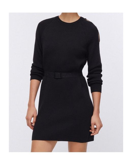 Liu Jo Black Cut-Out Mini Dress