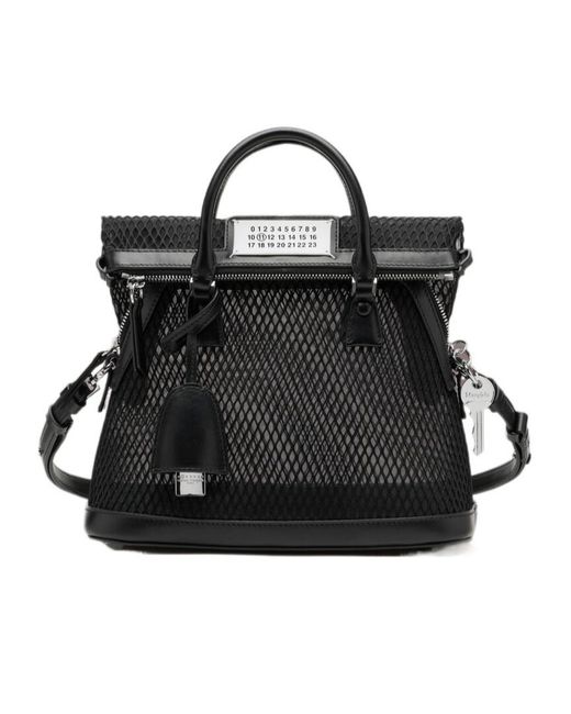 Maison Margiela Black 5Ac Classique Mini Top Handle Bag