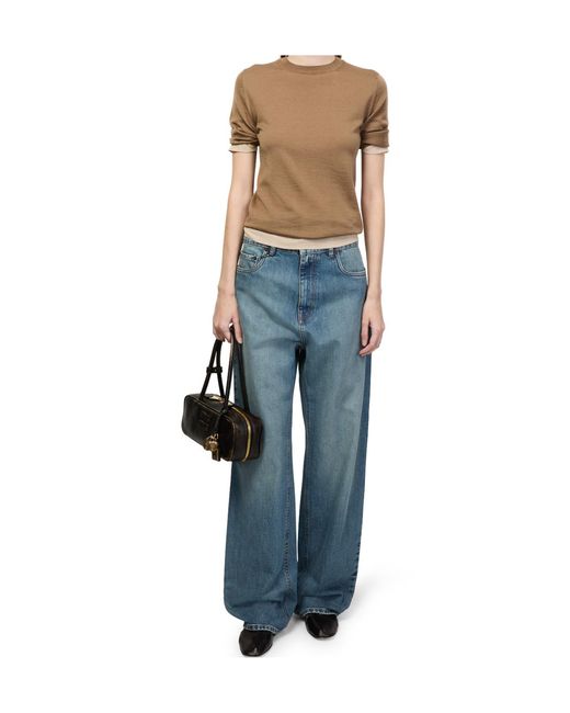 Miu Miu Blue Low-Rise Jeans