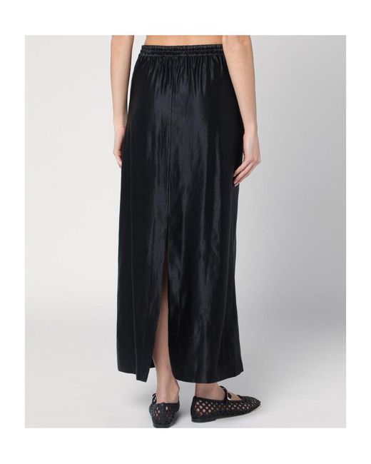 Loulou de Saison Black Elastic Waist Skirt