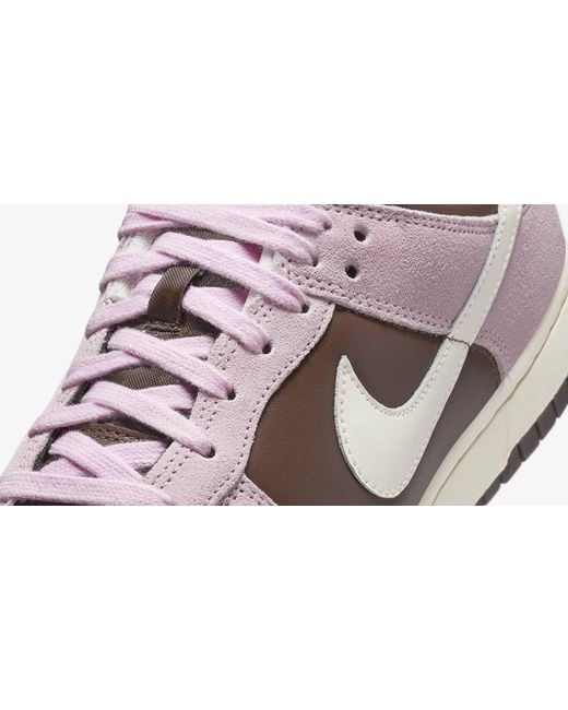 Nike Pink Dunk Low Lace-Up Sneakers