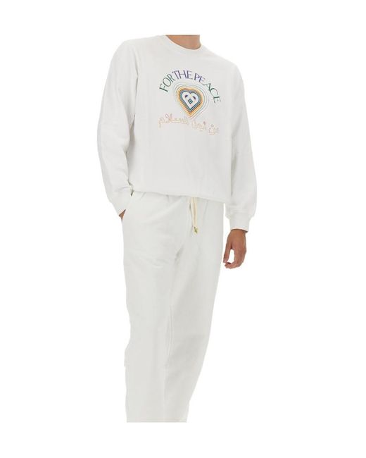 Casablanca White For The Peace Gradient Effect Sweatshirt for men