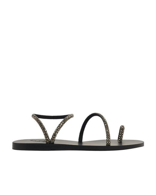 Ancient Greek Sandals Black Apli Eleftheria Sandals