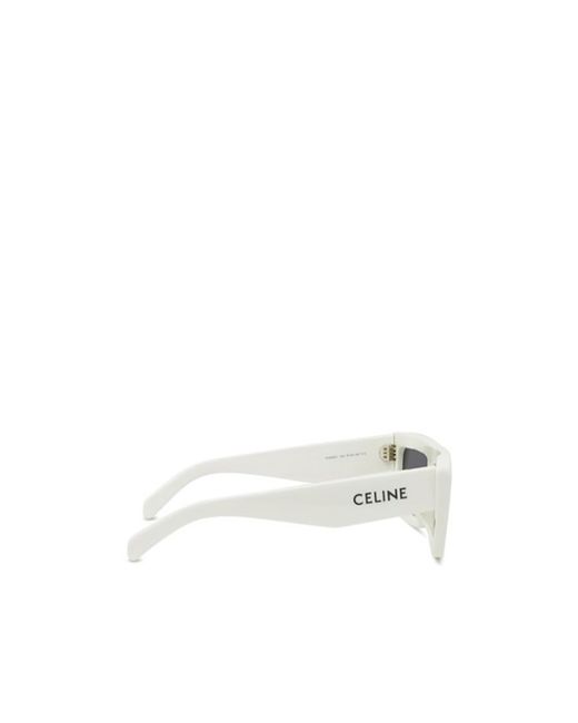 Céline White Logo Sunglasses