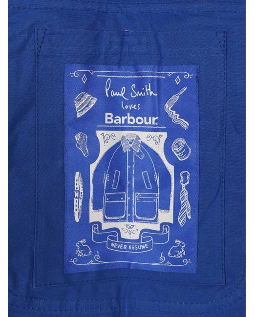 Barbour Blue X Paul Smith Sugarlump Bedale Casual Jacket for men