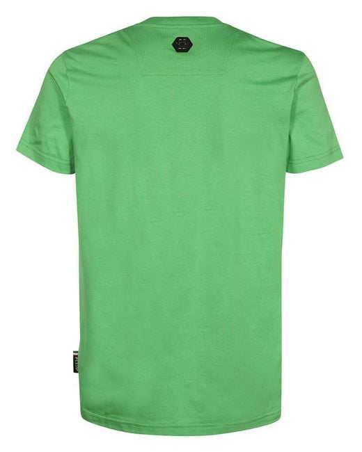 Philipp Plein Green Teddy Bear T-Shirt for men