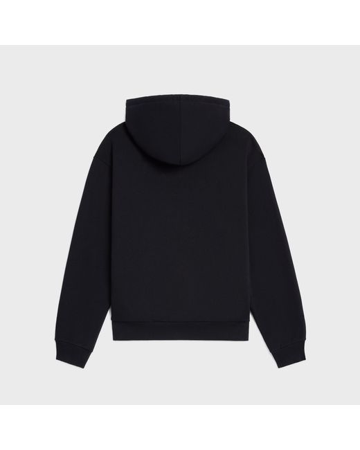 Céline Blue Soft Cotton Fleece Hoodie for men