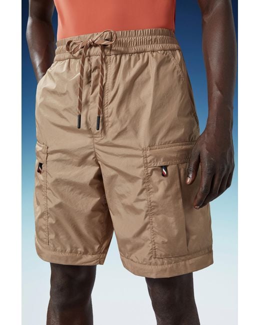 Moncler Natural Grenoble Drawstring Cargo Pants for men