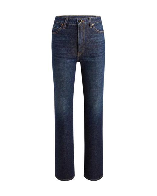 Khaite Blue Danielle Straight-Leg Jeans