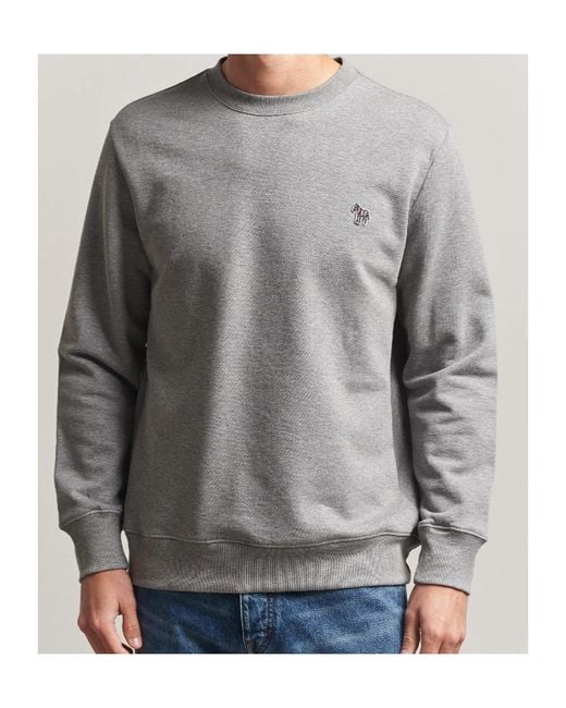 Paul Smith Gray Ps Paul Smith Zebra Logo Sweatshirt for men