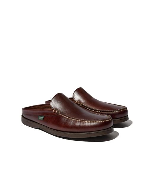 Paraboot Brown Round-Toe Mules for men