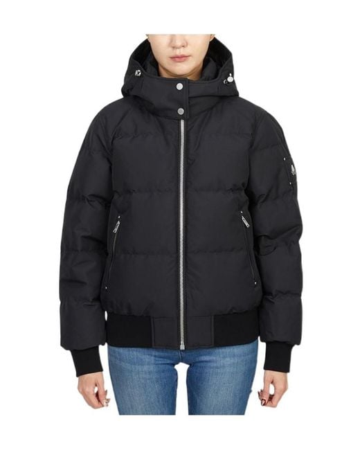 Moose Knuckles Black Padded Hooded Jacket