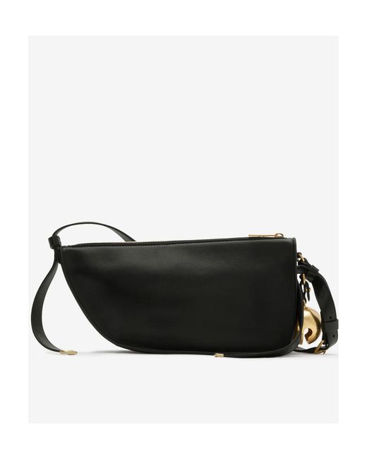 Burberry Black Shield Zipped Shoulder Bag