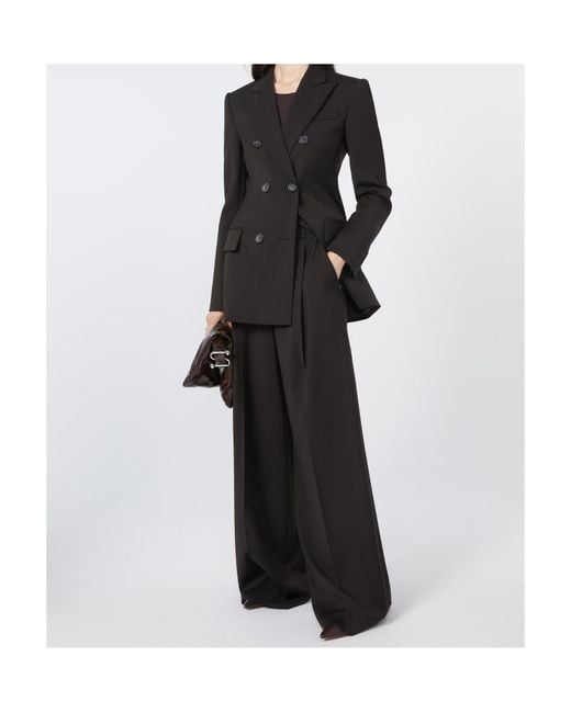 Sportmax Black Adamo Double-Breasted Jacket