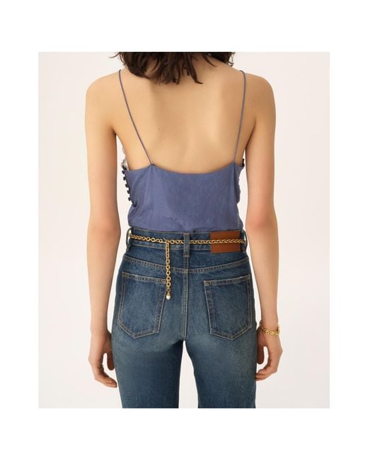 Chloé Blue Camisole Top