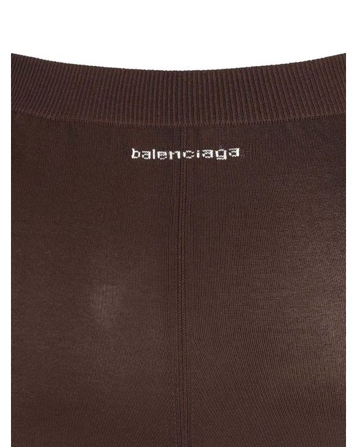 Balenciaga Brown High-Rise Jersey Pants
