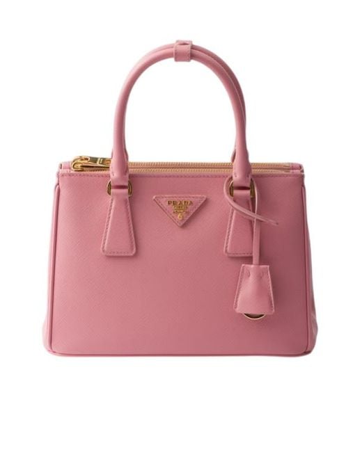 Prada Pink Galleria Small Saffiano Leather Bag