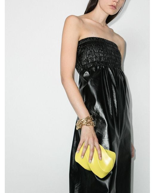 Bottega Veneta Yellow Bv Whirl Clutch Bag