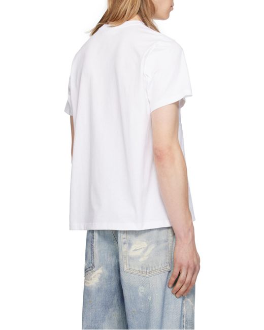 Ganni White Cherry Printed Crewneck T-Shirt