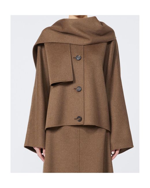 Max Mara Brown 'S Kate Button-Up Coat