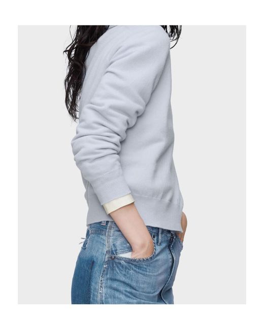 Maison Margiela White Polo Knitted Top