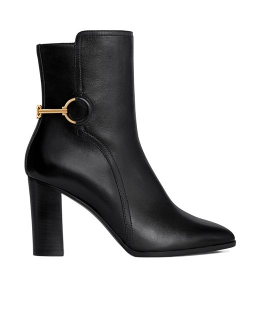 Céline Black Claude Mid Boot With Triomphe Spur