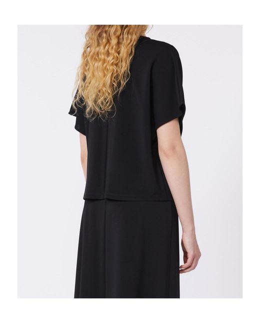 Weekend by Maxmara Black Crew Neck Short-Sleeved T-Shirt