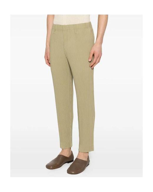 Homme Plissé Issey Miyake Natural Homme Plissé Issey Miyake Tailored Pleated Pants for men