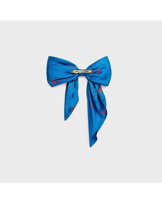 Céline Blue Big Ribbon Hair Clip