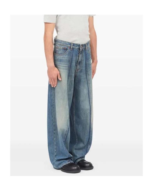 MM6 by Maison Margiela Blue Belt Loop Jeans for men