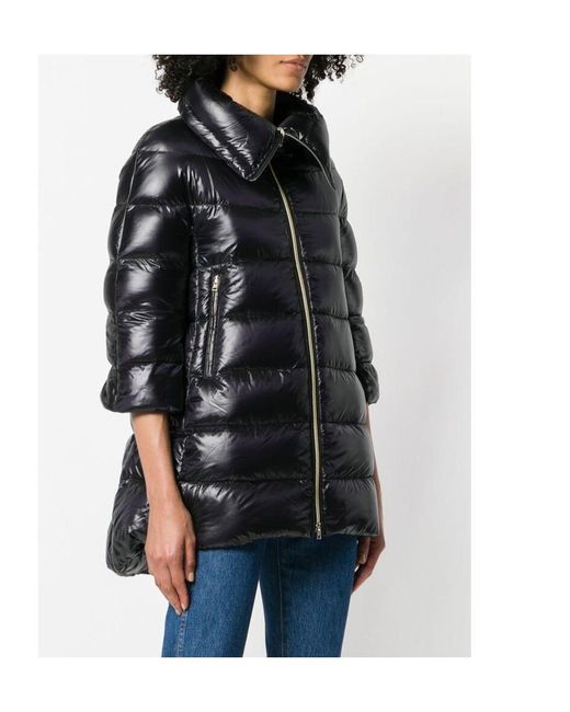 Herno Black Zip Down Jacket