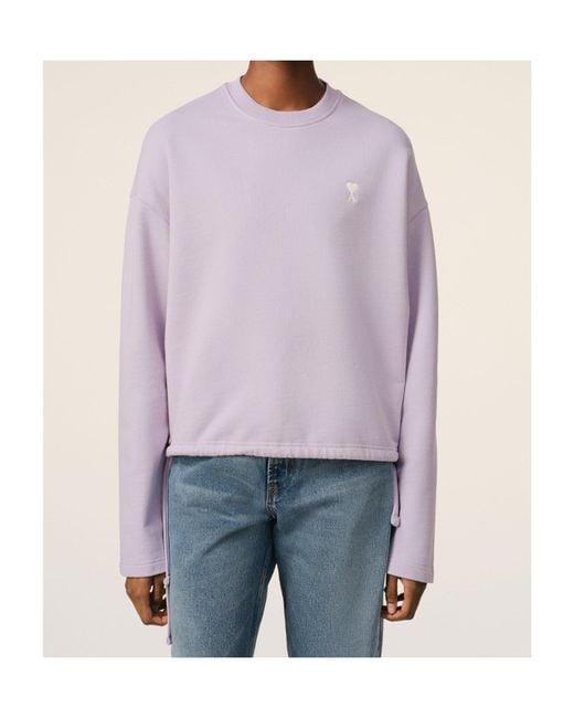 AMI Purple Ami Ami De Coeur Sweatshirt