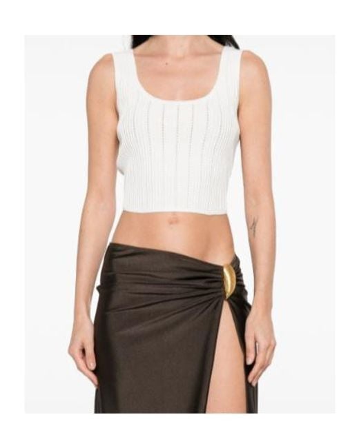 Jonathan Simkhai White Square Neck Vest