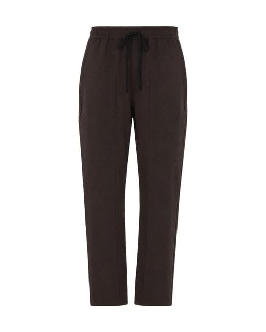 Thom Krom Black Woven Low Crotch Trousers for men