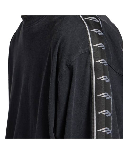 Balenciaga Black Oversized Fit T-Shirt for men