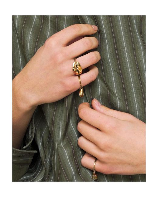 Lemaire Metallic Estampe Trio Rings